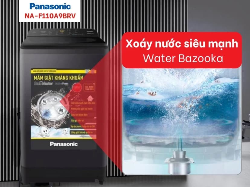 Máy giặt Panasonic 11 kg NA-F110A9BRV - Giá rẻ nhất hôm nay - Ảnh 13