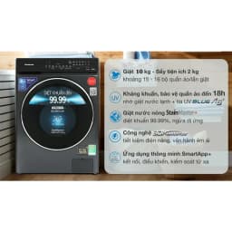 Máy giặt Panasonic Inverter 10 kg NA-20VDG1BVT - Giá rẻ nhất hôm nay - Ảnh 7