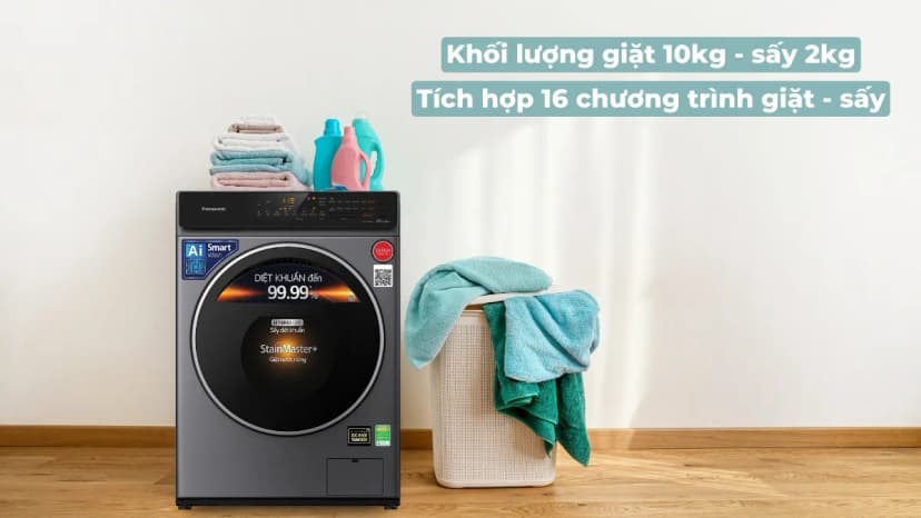 Máy giặt Panasonic Inverter 10 Kg NA-20VDR1BVT - Giá rẻ nhất hôm nay - Ảnh 2