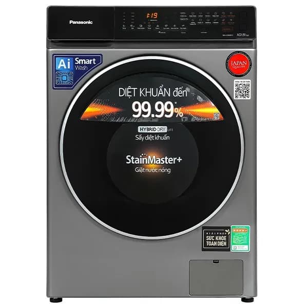 Máy giặt Panasonic Inverter giặt 10.5 kg - sấy tiện ích 2 kg NA-V105FC1LV - Ảnh 12