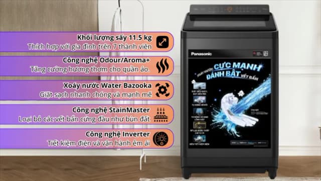 So sánh giá Máy giặt Panasonic Inverter 11.5 Kg NA-FD115X3BV rẻ nhất? - Ảnh 17
