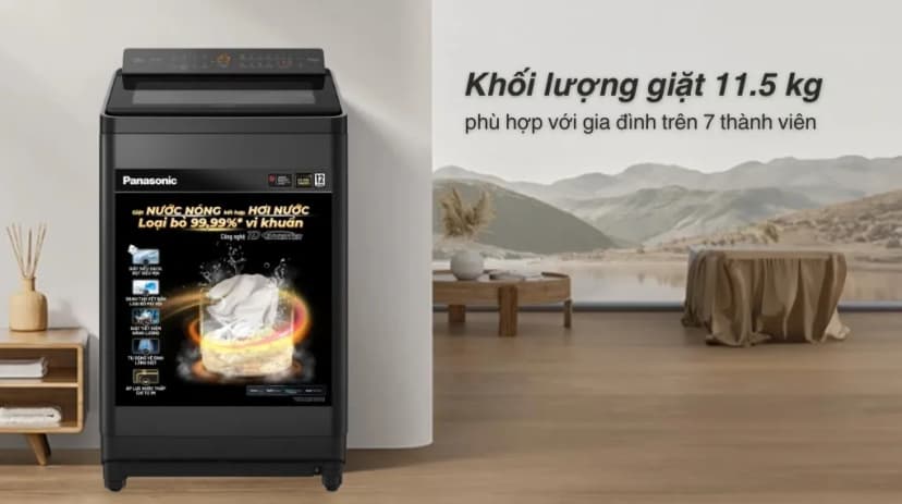 Máy giặt Panasonic Inverter 11.5 kg NA-FJ115X1BV - Giá rẻ nhất hôm nay - Ảnh 16