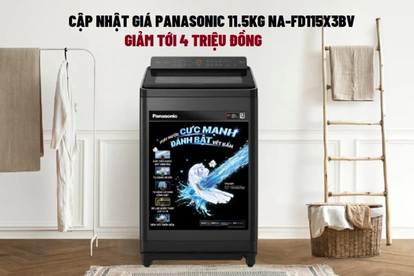Máy giặt Panasonic Inverter 11.5 kg NA-FJ115X1BV - Giá rẻ nhất hôm nay - Ảnh 17