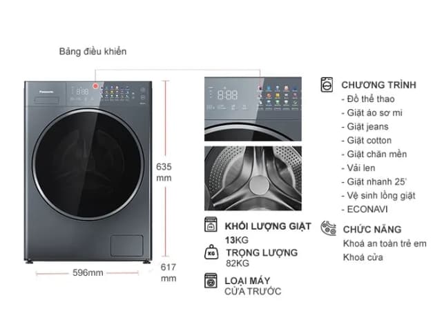 So sánh giá Máy giặt Panasonic Inverter 13 kg NA-26CVX1AVT rẻ nhất? - Ảnh 17