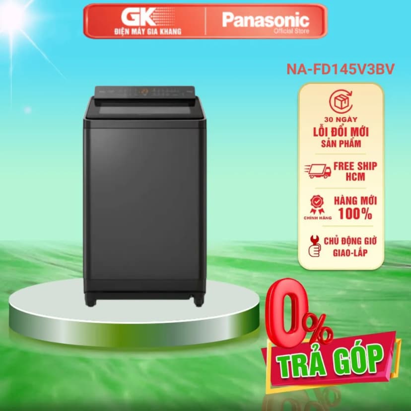 Máy giặt Panasonic Inverter 14.5 Kg NA-FD145V3BV - Giá rẻ nhất hôm nay - Ảnh 1