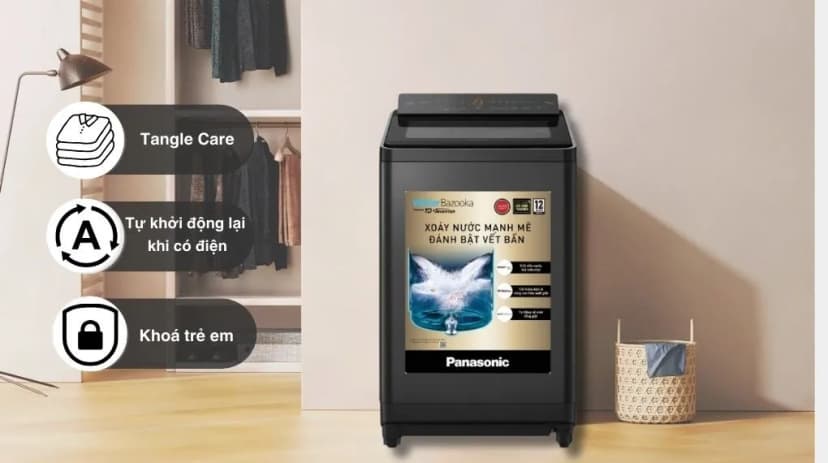 Máy giặt Panasonic Inverter 14.5 Kg NA-FD145V3BV - Giá rẻ nhất hôm nay - Ảnh 11