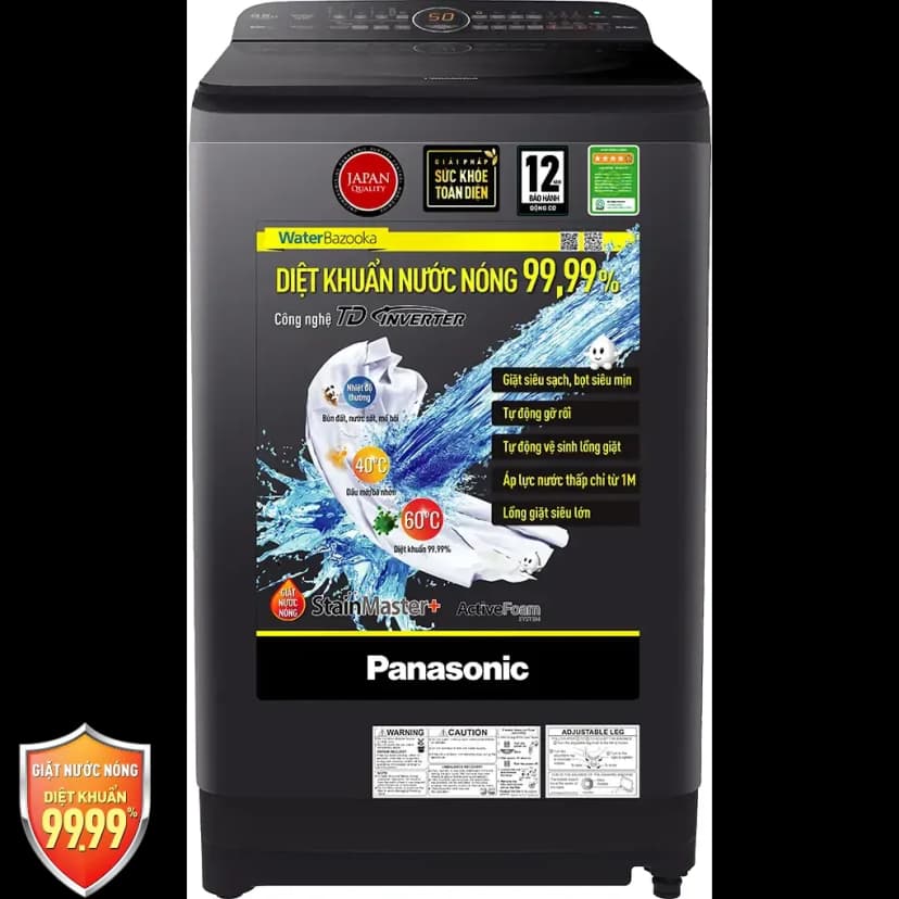 Máy giặt Panasonic Inverter 9.5 kg NA-FJ95X1BV - Giá rẻ nhất hôm nay - Ảnh 8