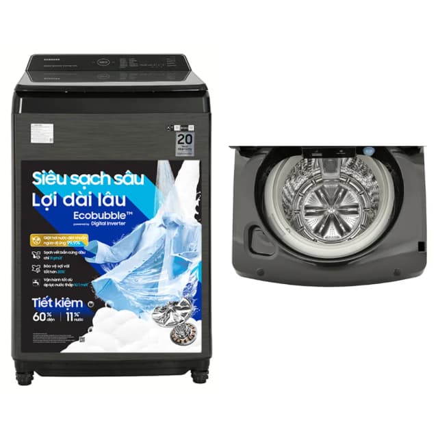 So sánh giá Máy giặt Samsung Ecobubble Inverter 17 kg WA17CG6442BDSV rẻ nhất? - Ảnh 5