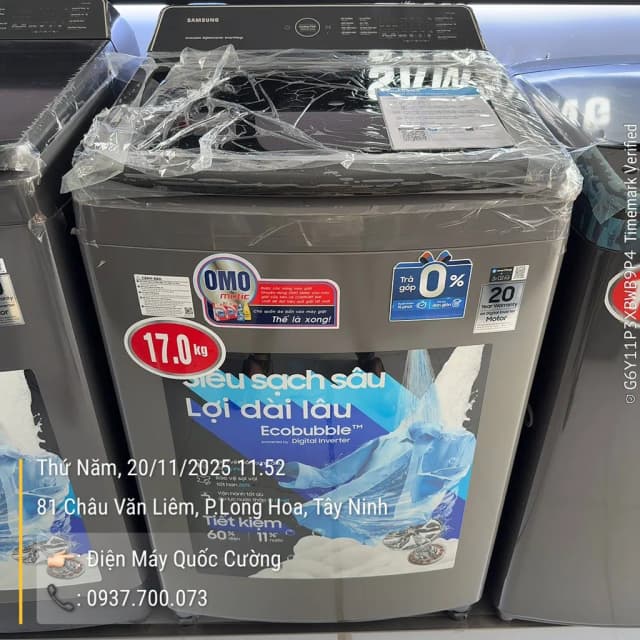 So sánh giá Máy giặt Samsung Ecobubble Inverter 17 kg WA17CG6442BDSV rẻ nhất? - Ảnh 9