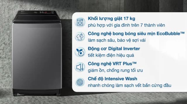 Top 1 so sánh giá Máy giặt Samsung Ecobubble Inverter 17 kg WA40F17E7CSV - Tìm sản phẩm giá rẻ nhất - Ảnh 7