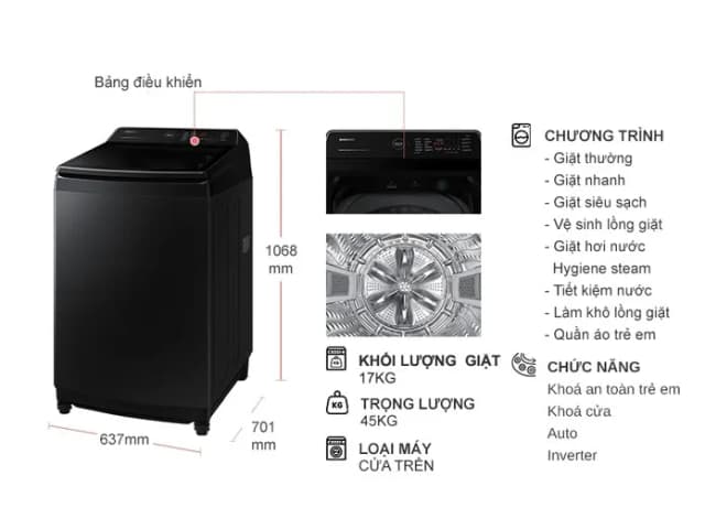 Top 1 so sánh giá Máy giặt Samsung Ecobubble Inverter 17 kg WA40F17E7CSV - Tìm sản phẩm giá rẻ nhất - Ảnh 64