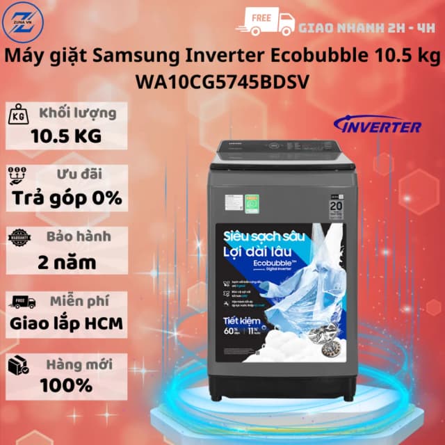 Top 1 so sánh giá Máy giặt Samsung Ecobubble Inverter 9.5 kg WA40F95E1CSV - Tìm sản phẩm giá rẻ nhất - Ảnh 16