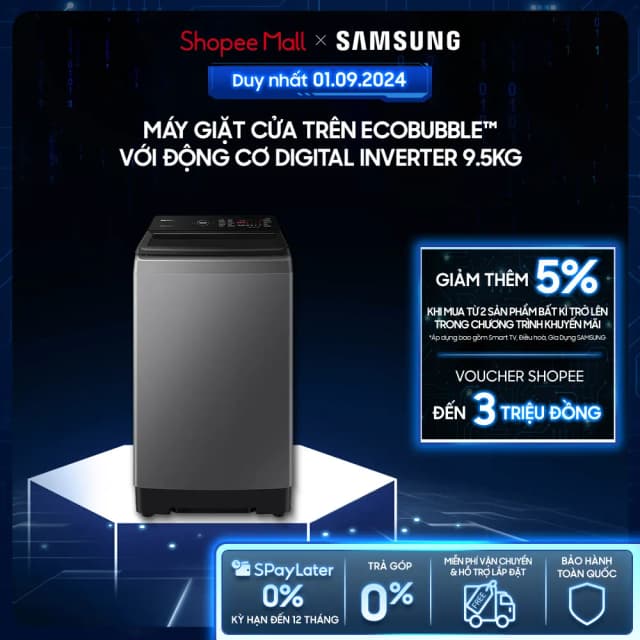 Top 1 so sánh giá Máy giặt Samsung Ecobubble Inverter 9.5 kg WA40F95E1CSV - Tìm sản phẩm giá rẻ nhất - Ảnh 61