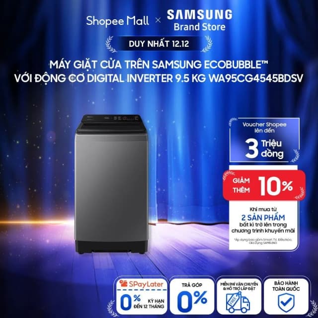 Top 1 so sánh giá Máy giặt Samsung Ecobubble Inverter 9.5 kg WA40F95E1CSV - Tìm sản phẩm giá rẻ nhất - Ảnh 79