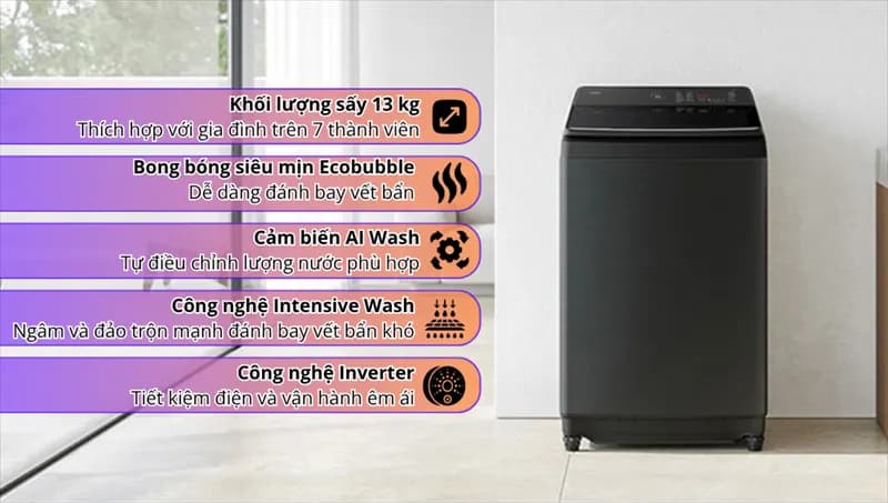 Máy giặt Samsung Inverter 13 kg WA80F13S5BSV - Giá rẻ nhất hôm nay - Ảnh 16