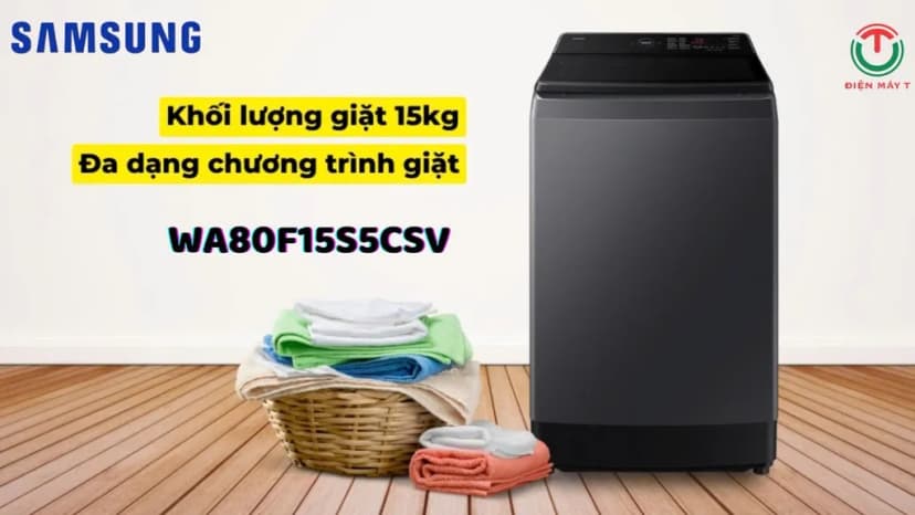 Máy giặt Samsung Inverter 15 kg WA80F15S5CSV - Giá rẻ nhất hôm nay - Ảnh 13