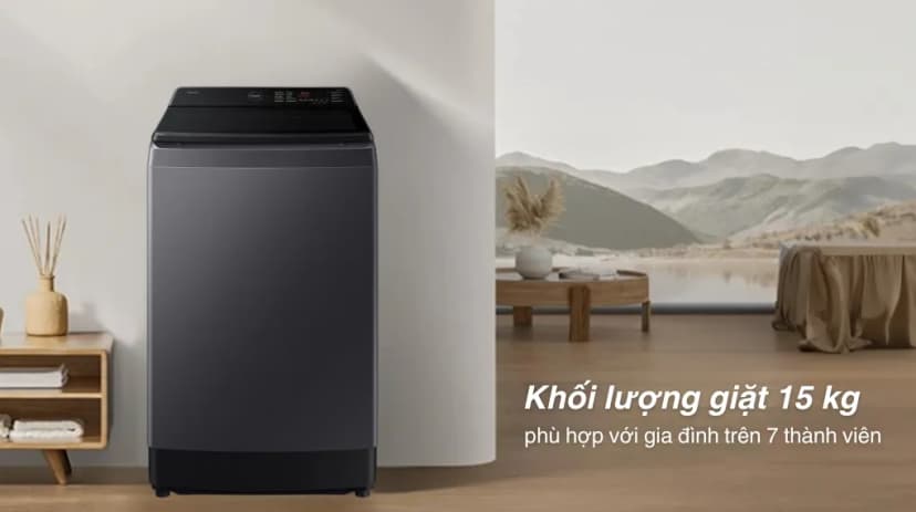 Máy giặt Samsung Inverter 15 kg WA80F15S5CSV - Giá rẻ nhất hôm nay - Ảnh 4