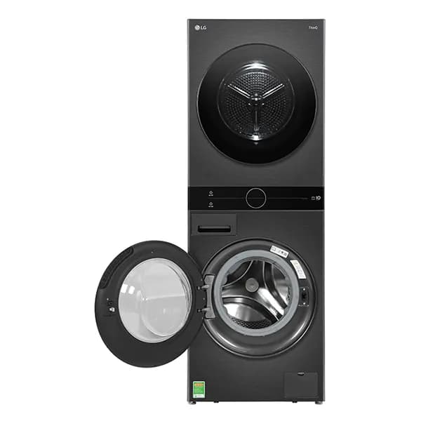 Tháp giặt sấy LG WashTower Inverter giặt 14 kg - sấy 10 kg WT1410NHB - Ảnh 2