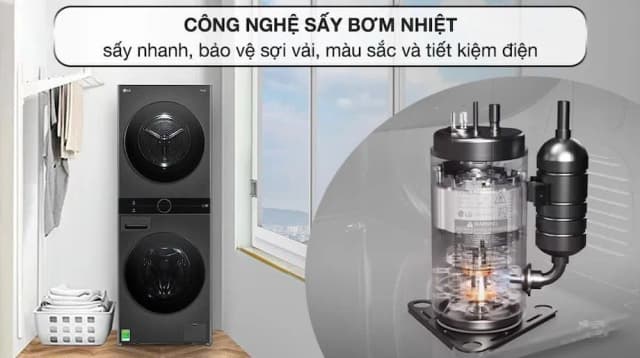 So sánh giá Tháp giặt sấy LG WashTower Inverter giặt 14 kg - sấy 10 kg WT1410NHB rẻ nhất? - Ảnh 18