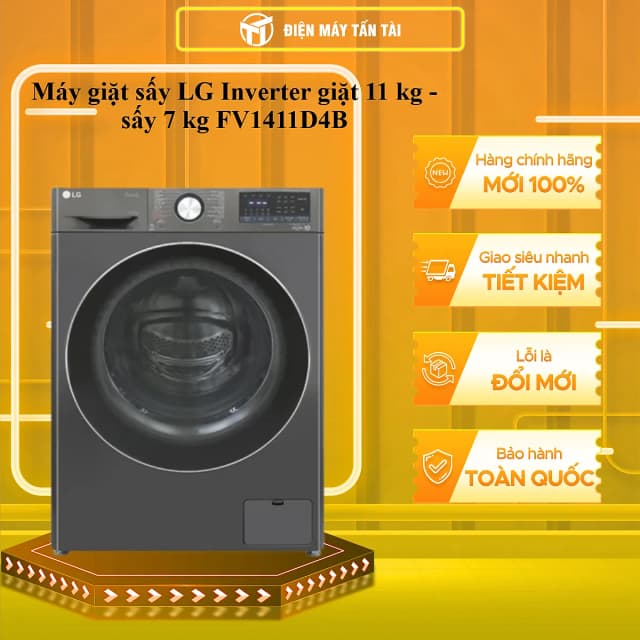 So sánh giá Máy giặt sấy LG Inverter giặt 11 kg - sấy 7 kg FV1411D4B rẻ nhất? - Ảnh 14