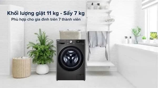 So sánh giá Máy giặt sấy LG Inverter giặt 11 kg - sấy 7 kg FV1411D4B rẻ nhất? - Ảnh 16