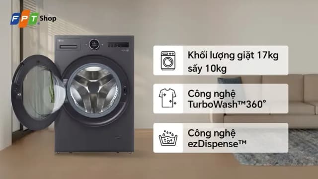 So sánh giá Máy giặt sấy LG Inverter giặt 17 kg - sấy 10 kg F2517RNTG rẻ nhất? - Ảnh 15