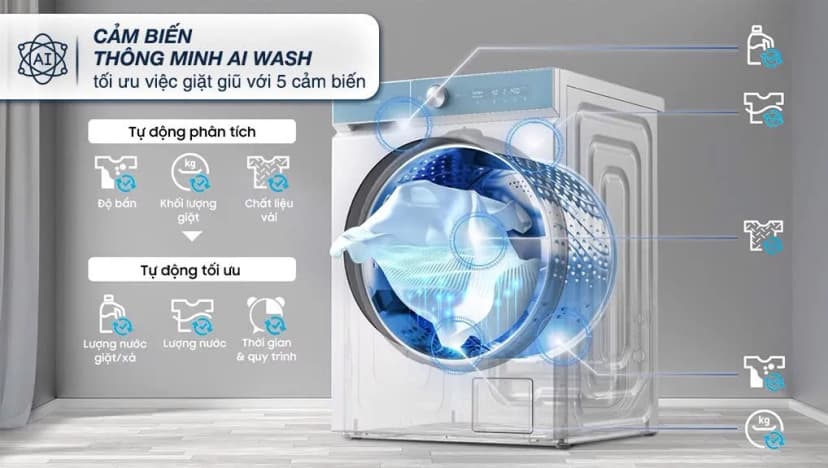 Máy giặt sấy Samsung Bespoke AI Inverter giặt 14 kg - sấy 8 kg WD14BB944DGMSV - Giá rẻ nhất hôm nay - Ảnh 7