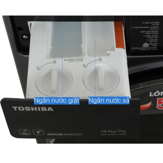 So sánh giá Máy giặt sấy Toshiba Inverter giặt 10.5 kg - sấy 7 kg TWD-T25BZU115MWV(MG) rẻ nhất? - Ảnh 19