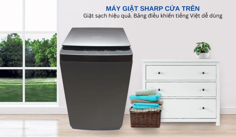 So sánh giá Máy giặt Sharp 10 kg ES-TN101EN-DG - Tìm sản phẩm giá rẻ nhất - Ảnh 4