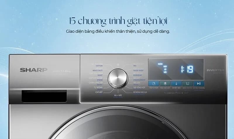 Máy giặt Sharp 11 kg ES-TN111EN-DG - Giá rẻ nhất hôm nay - Ảnh 3