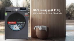 Máy giặt Sharp 11 kg ES-TN111EN-DG - Giá rẻ nhất hôm nay - Ảnh 5