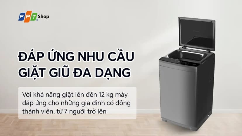 Máy giặt Sharp 12 kg ES-TN121EN-DG - Giá rẻ nhất hôm nay - Ảnh 1