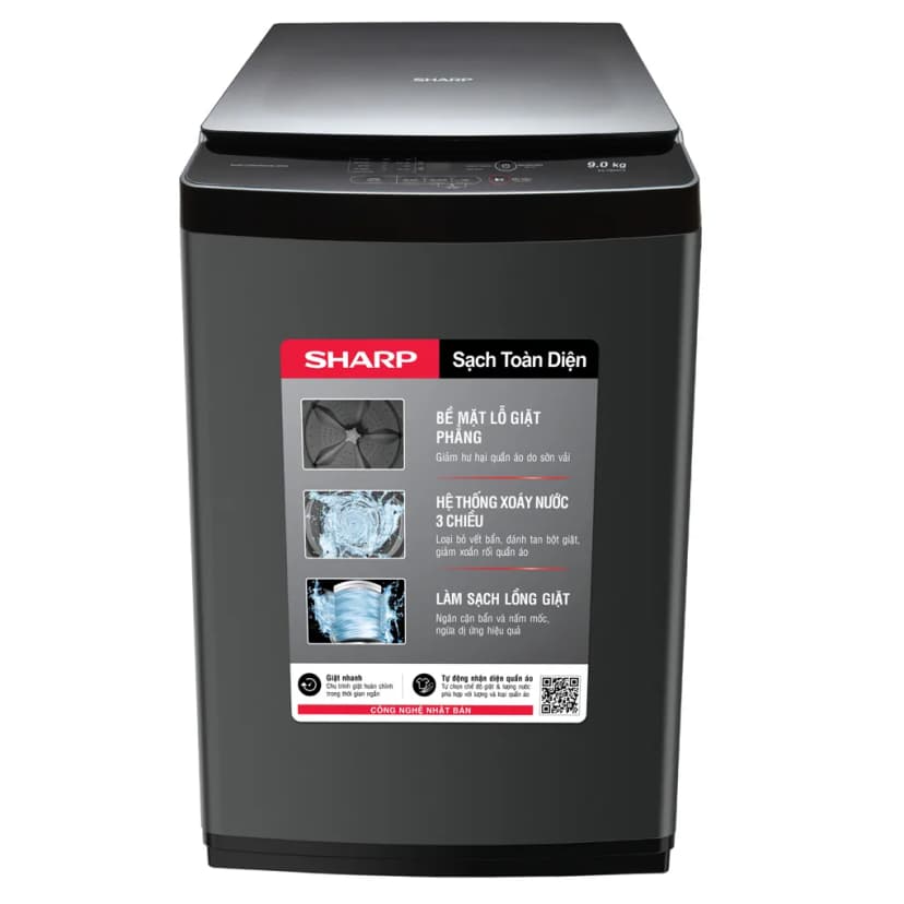 Máy giặt Sharp 9 kg ES-TN91EN-DG - Giá rẻ nhất hôm nay - Ảnh 7