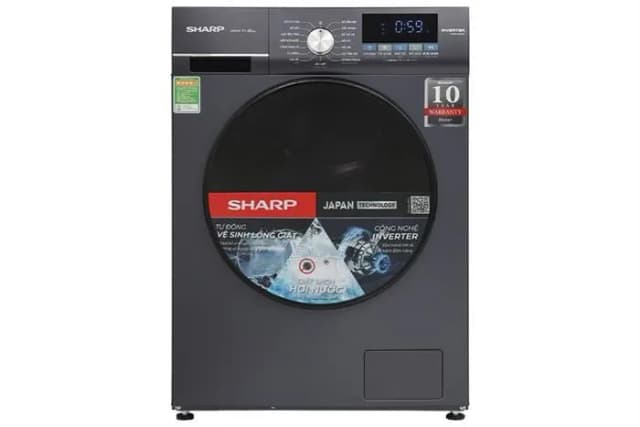 Máy giặt Sharp Inverter 11 kg ES-FM110CB-SB - Ảnh 8