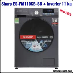Máy giặt Sharp Inverter 11 kg ES-FM110CB-SB - Giá rẻ nhất hôm nay - Ảnh 6