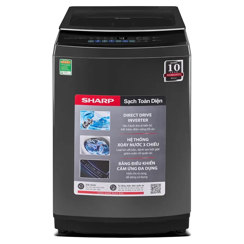 So sánh giá Máy giặt Sharp Inverter 13 kg ES-TM130CD-DS - Tìm sản phẩm giá rẻ nhất - Ảnh 1