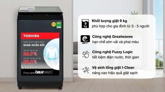 So sánh giá Máy giặt Toshiba 9 kg AW-M1000FV(MK) rẻ nhất? - Ảnh 2