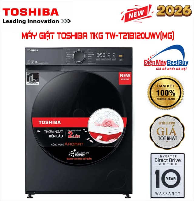 So sánh giá Máy giặt Toshiba Inverter 11 kg TW-T21B120UWV(MG) rẻ nhất? - Ảnh 9