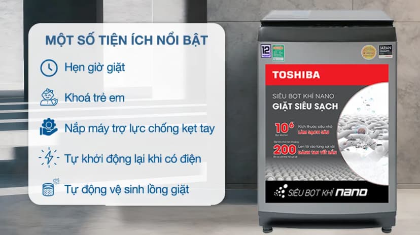 So sánh giá Máy giặt Toshiba Inverter 12 kg AW-DK1300KV(MK) - Tìm sản phẩm giá rẻ nhất - Ảnh 12