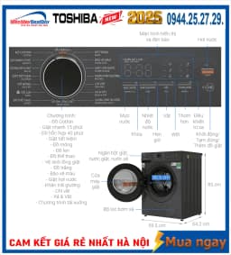 Máy giặt Toshiba Inverter 12 kg TW-T33B130UWV(MK) - Giá rẻ nhất hôm nay - Ảnh 18