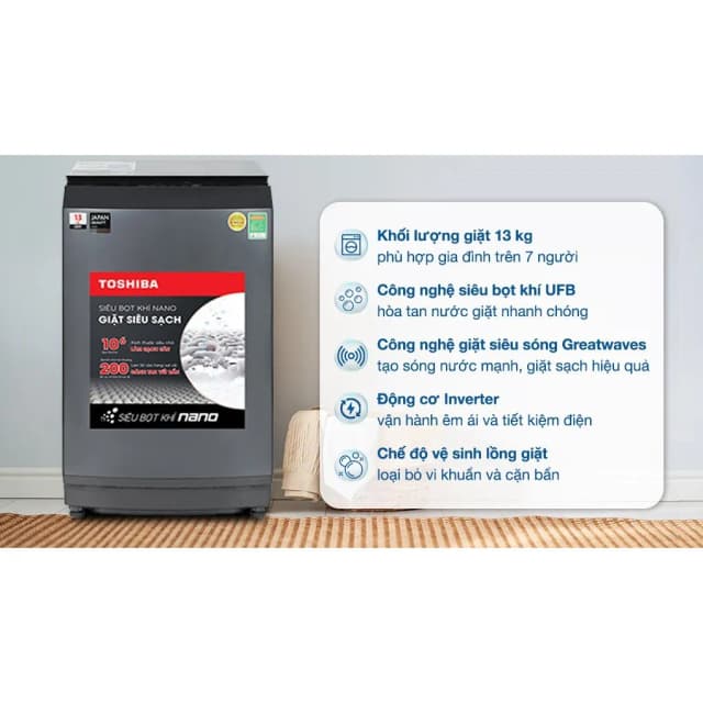 Top 1 so sánh giá Máy giặt Toshiba Inverter 13 kg AW-DM1400LV(MK) - Tìm sản phẩm giá rẻ nhất - Ảnh 2
