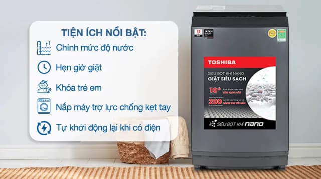 Top 1 so sánh giá Máy giặt Toshiba Inverter 13 kg AW-DM1400LV(MK) - Tìm sản phẩm giá rẻ nhất - Ảnh 3