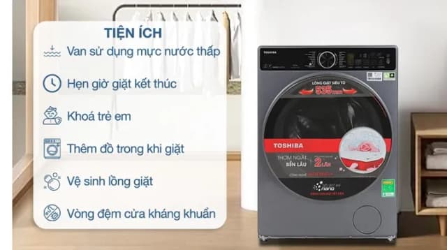 So sánh giá Máy giặt Toshiba Inverter 10.5 kg TW-T25BZU115MWV(MG) rẻ nhất? - Ảnh 18