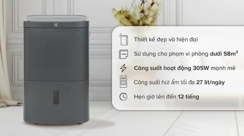 So sánh giá Máy hút ẩm Electrolux EDH14TRBD2 - Tìm sản phẩm giá rẻ nhất - Ảnh 1