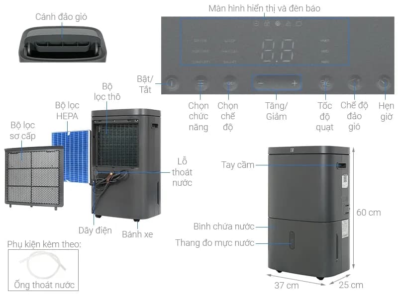 So sánh giá Máy hút ẩm Electrolux EDH14TRBD2 - Tìm sản phẩm giá rẻ nhất - Ảnh 3