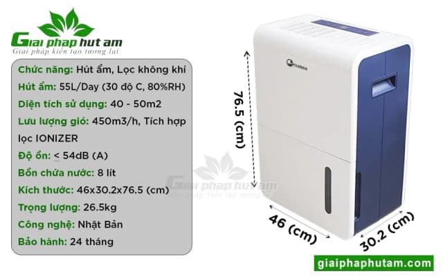 So sánh giá Máy hút ẩm Fujihaia DH55BL rẻ nhất? - Ảnh 7