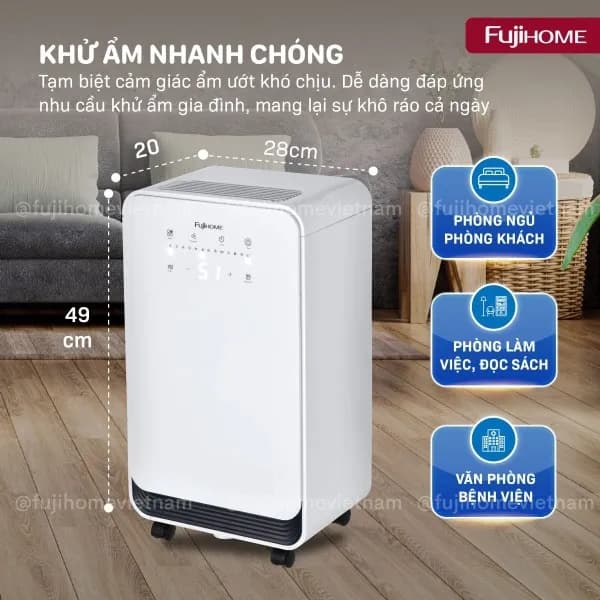 So sánh giá Máy hút ẩm FUJIHOME DH10NEW rẻ nhất? - Ảnh 18