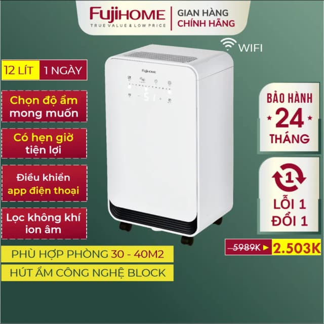 So sánh giá Máy hút ẩm FUJIHOME DH12NEW rẻ nhất? - Ảnh 10