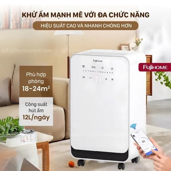 So sánh giá Máy hút ẩm FUJIHOME DH12NW rẻ nhất? - Ảnh 4