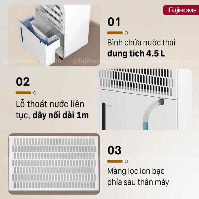 Top 1 so sánh giá Máy hút ẩm FUJIHOME DH16NW - Tìm sản phẩm giá rẻ nhất - Ảnh 4